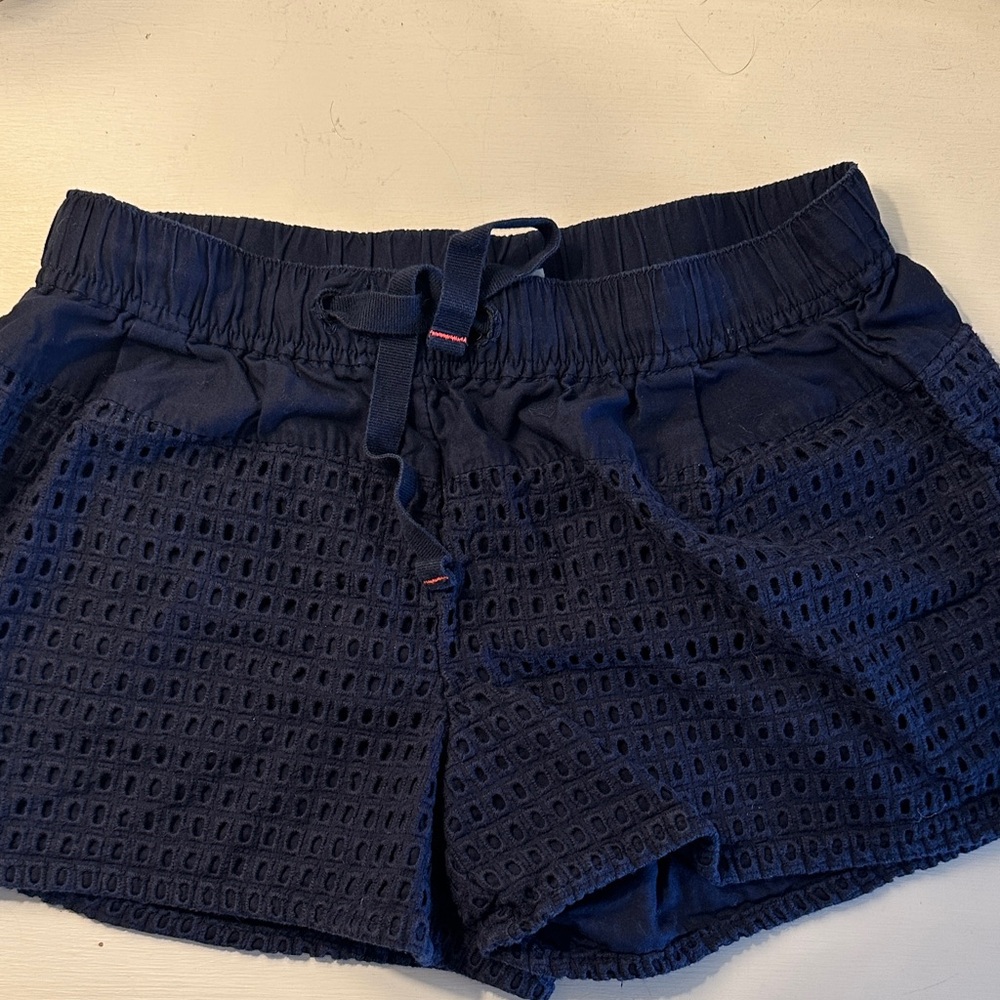 Crewcuts Black Eyelet Athletic Shorts